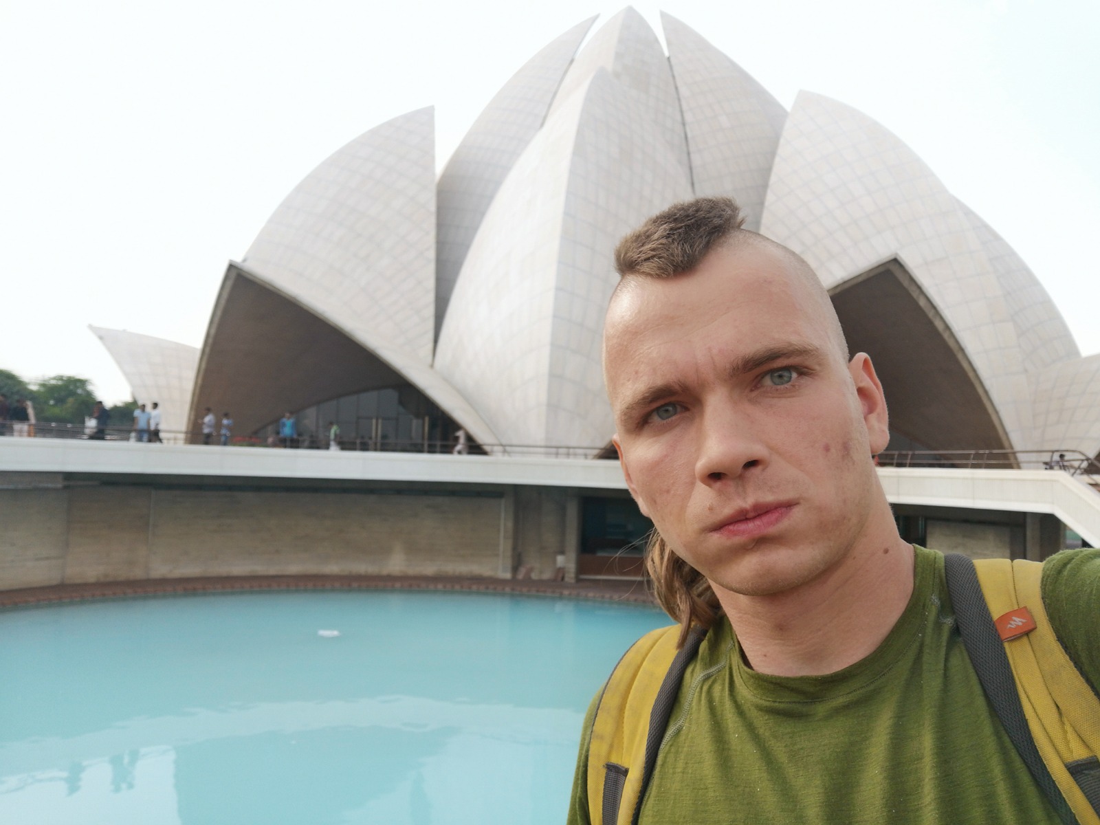 45. W niesamowitej 'Lotus temple' - świątyni Baha'i w Delhi.