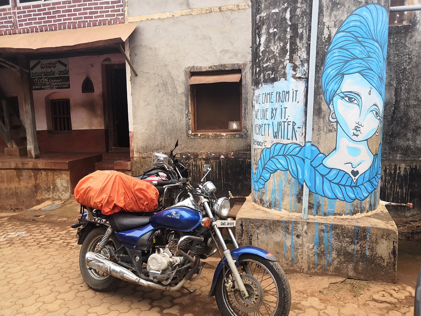 31. Mural w miasteczku Gokarna.