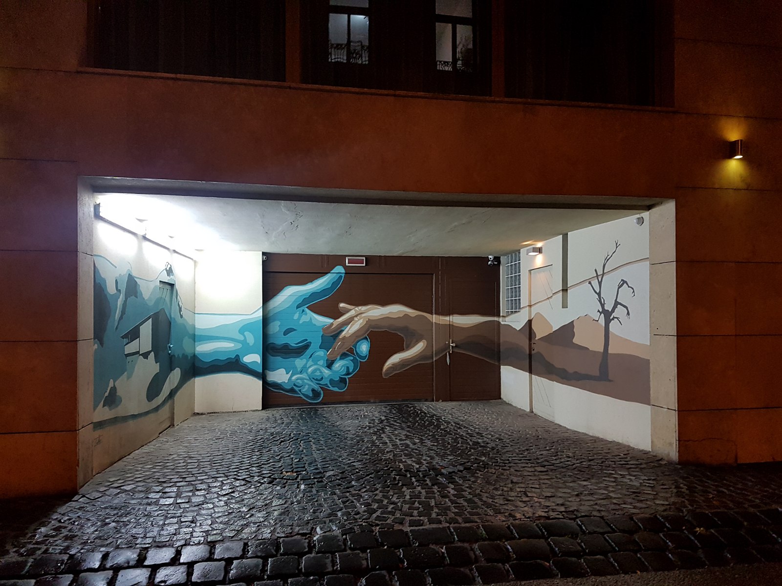 32. Mural w mieście Budapeszt.