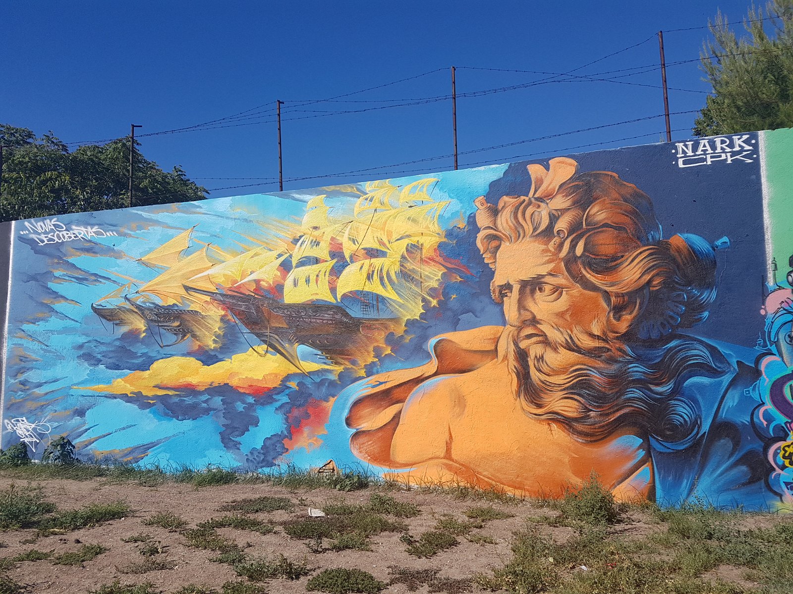 40. Mural w mieście Lizbona.