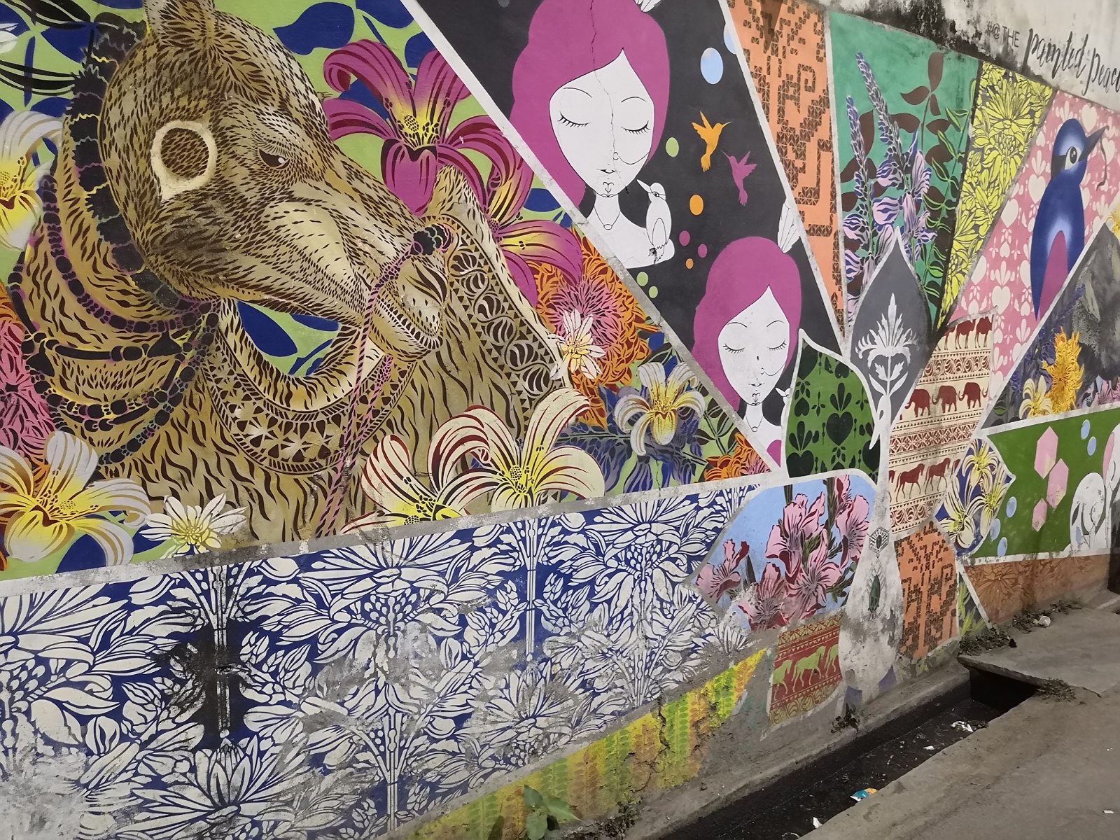 50. Mural w mieście Udaipur.