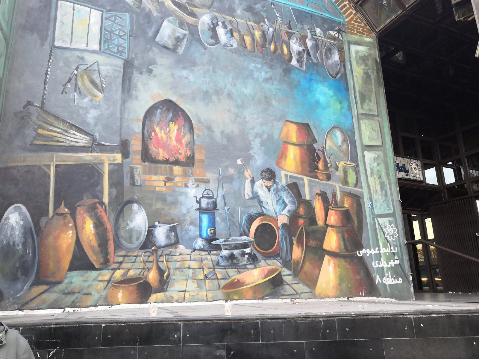 52. Mural w mieście Tabriz.
