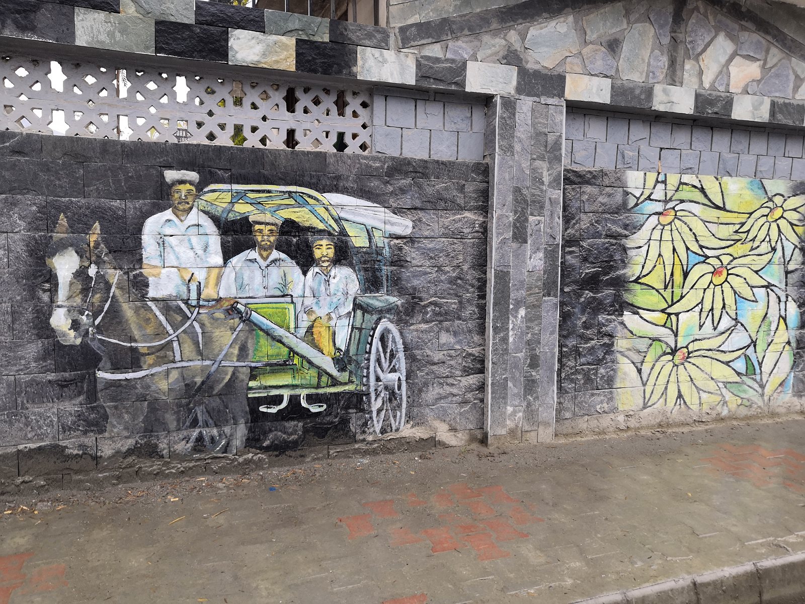 53. Mural w mieście Mingora.