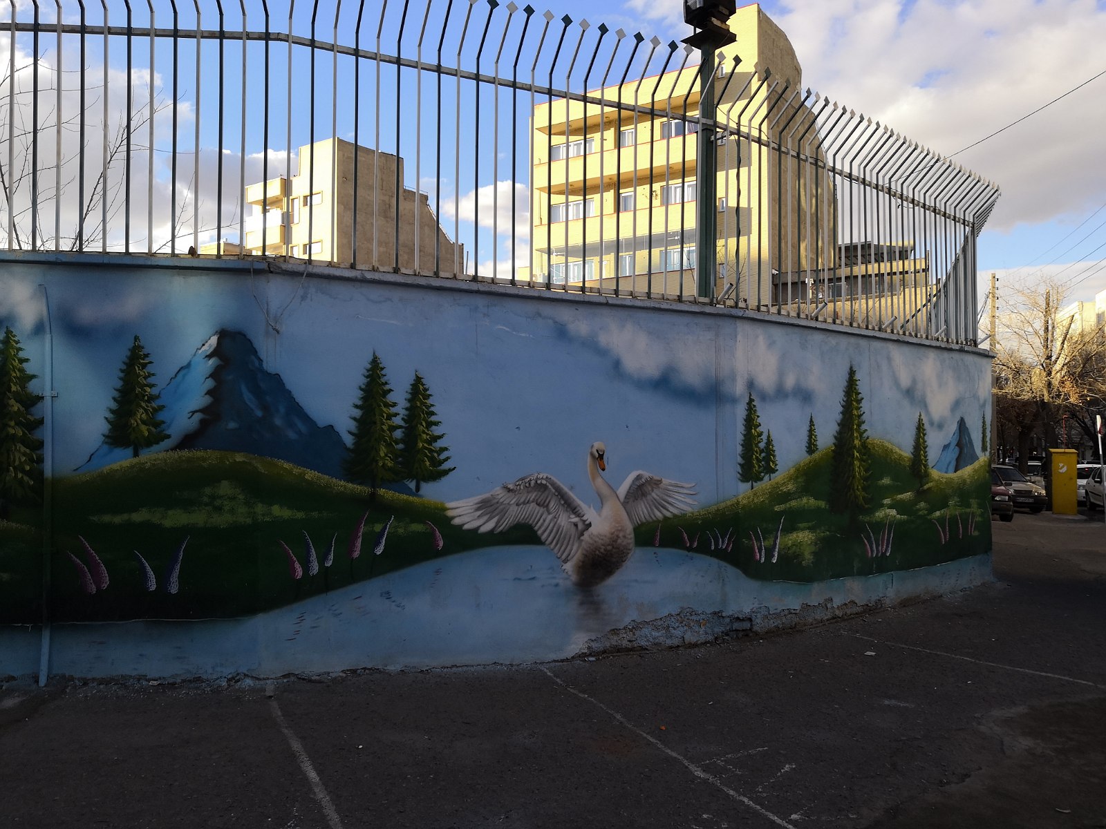 69. Mural w mieście Tabriz.