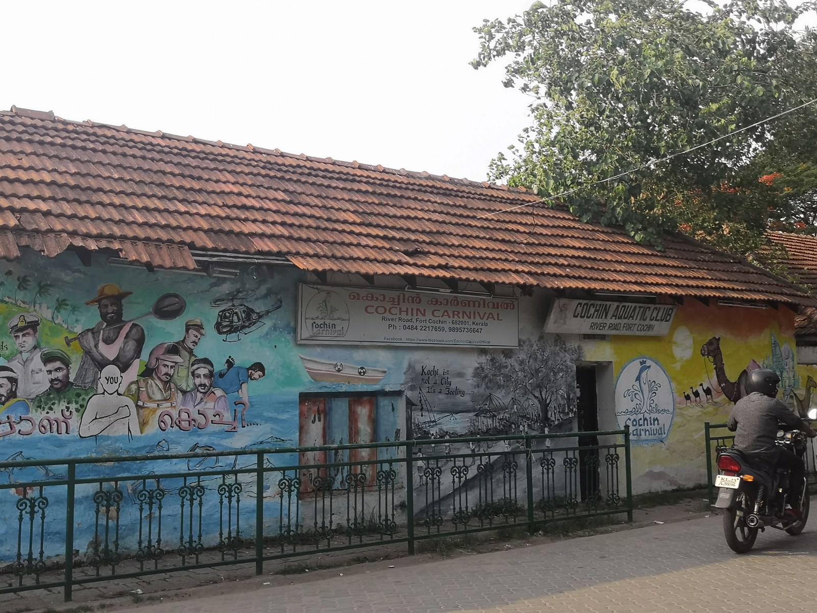 84. Mural w mieście Koczin.