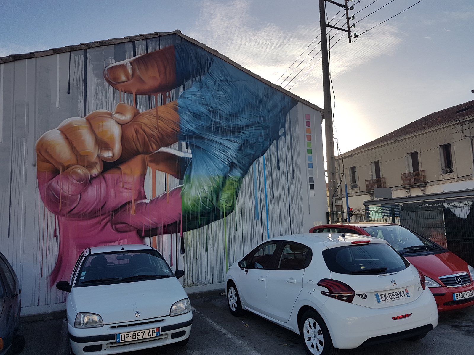 94. Mural w mieście Montpellier.